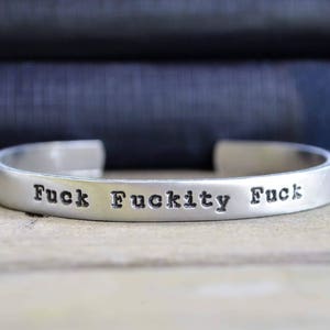 Fuck Fuckity Fuck Funny Jewelry Gifts for People Who Curse Gifts Under 25 Best Friend Gift Funny Gift Gifts for Angry People image 2