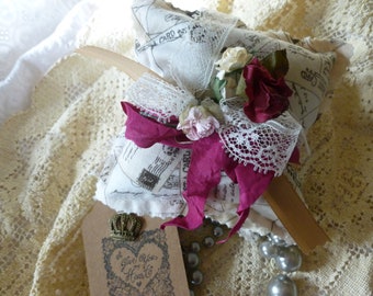 Paris Lavender Sachet SET of THREE Perfect for Weddings, Valentine gifting, Bridal Party Gifts, Valentine's Day