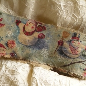 Very Vintage Inspired Altered Christmas Handmade Ribbon
