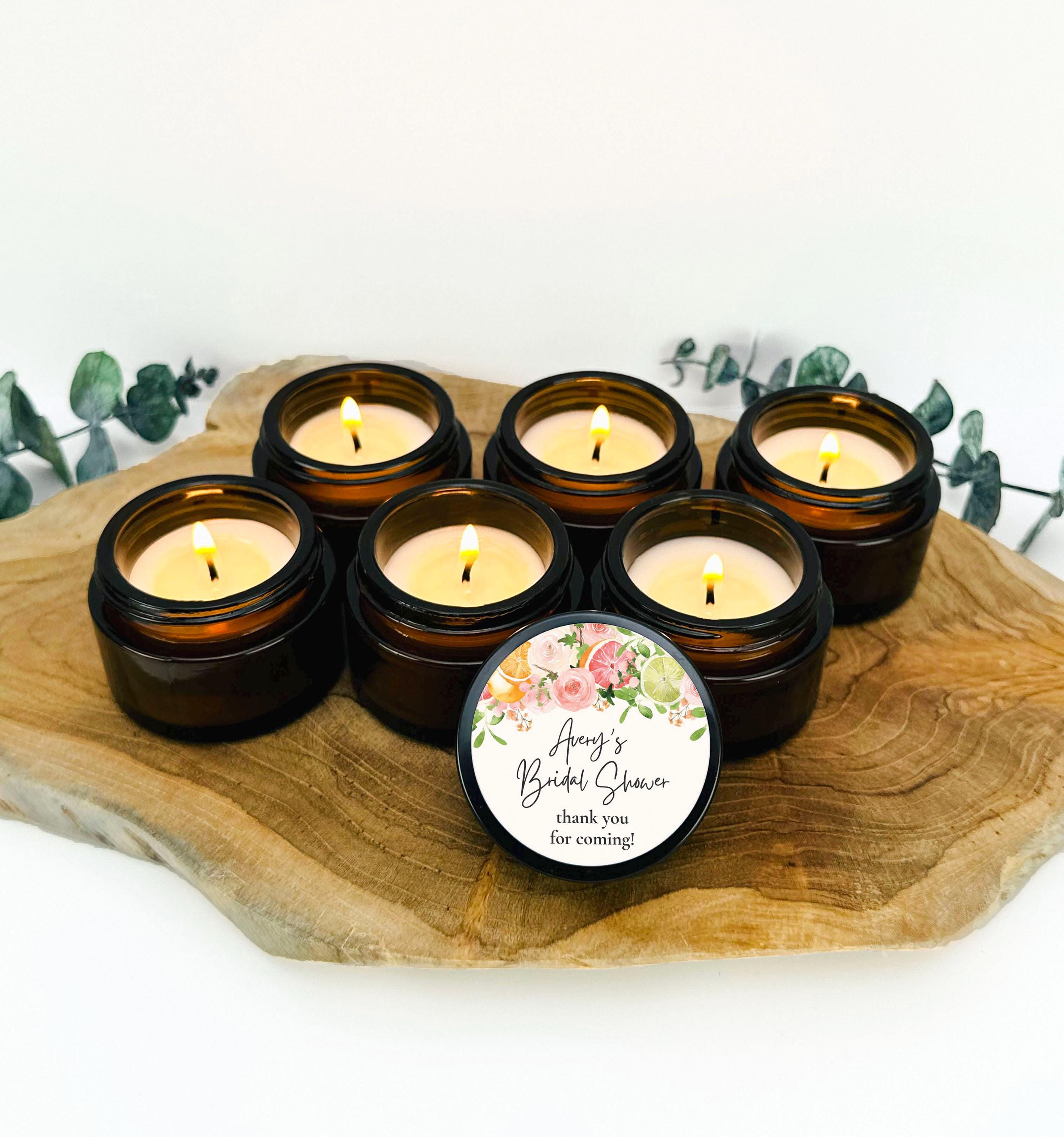 Main Squeeze Citrus Bridal Shower Wedding Custom Soy Wax Candle Favors ...