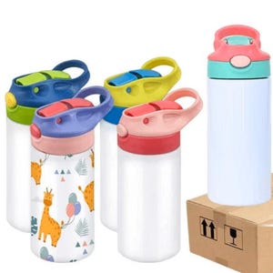 Sublimation 12 oz Kids water tumbler | Straight, Glossy Finish