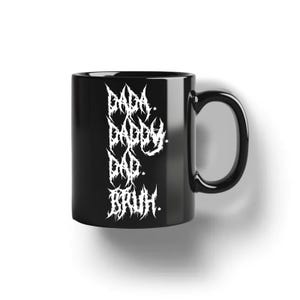 Funny Father’s Day GiftHeavy Metal Mug, Black Metal Mug, Death Metal Mug, Personalized Mug, Heavy Metal Birthday, Black Mug (11oz, 15oz)