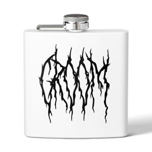 Gothic Design Stainless Steel Flask, Perfect Gift for Weddings, Bachelor Parties, & Outdoor Adventures, Unique Drinkware, 6oz Capacity,