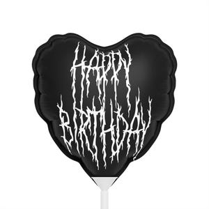 Happy Birthday Heavy Metal Balloon Available in two shapes, Heavy Metal Birthday, Heavy Metal Birthday, Balloons (Round and Heart-shaped) 6&quot;