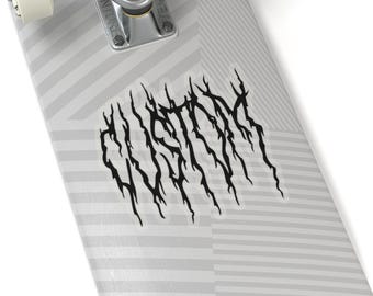 Custom Heavy Metal Kiss-Cut Stickers, Death Metal Sticker, Black Metal Sticker, Personalized Sticker, Goth Car Accessories