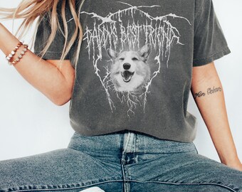 Papas bester Freund personalisierte Heavy Metal Shirt, Mamas bester Freund kundenspezifisches Death Metal Shirt, Geschenk für Papa