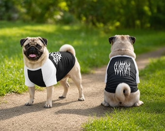 Custom Metal Dog Shirt, Alt Dog Shirt, Personalized Dog Shirt, Death Metal, Heavy Metal Shirt, Pet Lover Goth, Pet Raglan T-shirt