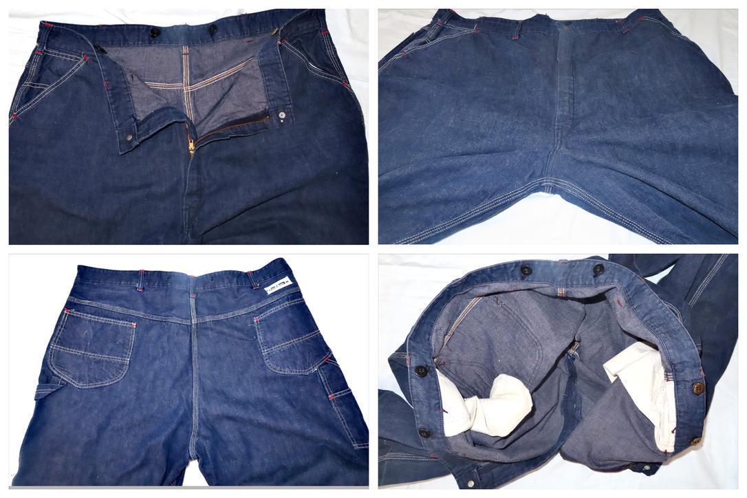50s Powrhouse Jeans Montgomery Ward Sz 42-43 Plus Size 50s Powrhouse Jeans Montgomery Ward Sz 42-43 Plus Size