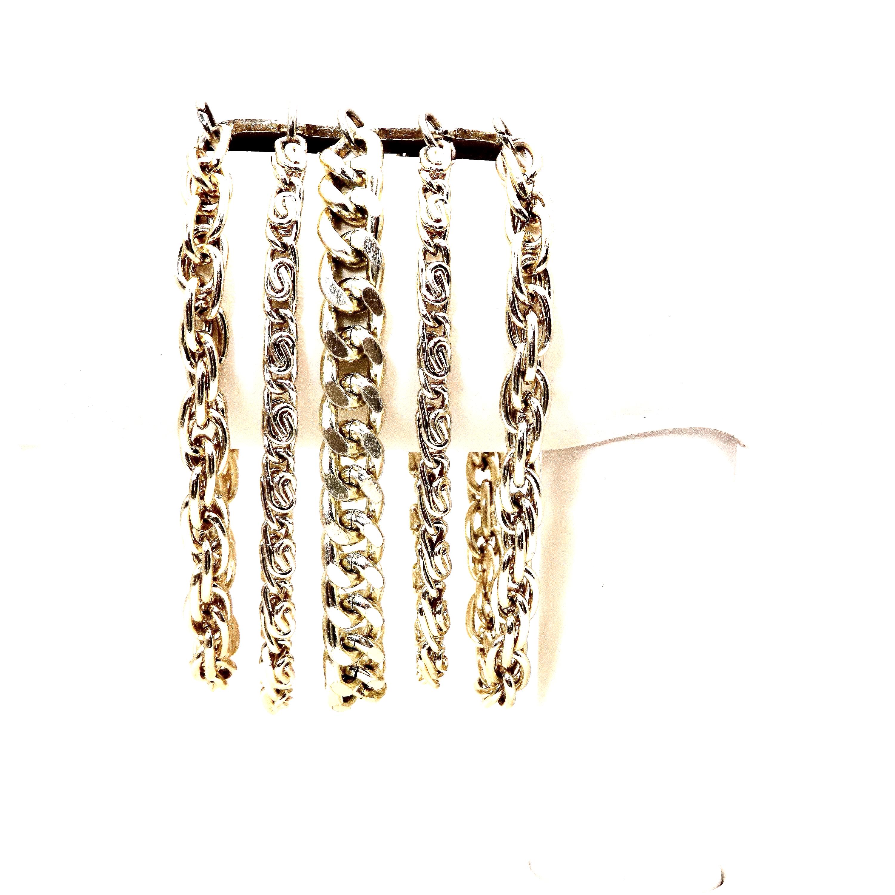 アクセサリー 50s 60s CORO costume bracelet Coro Bracelet Vintage 5 Chains 40s 50s Costume Jewelry Bracelet