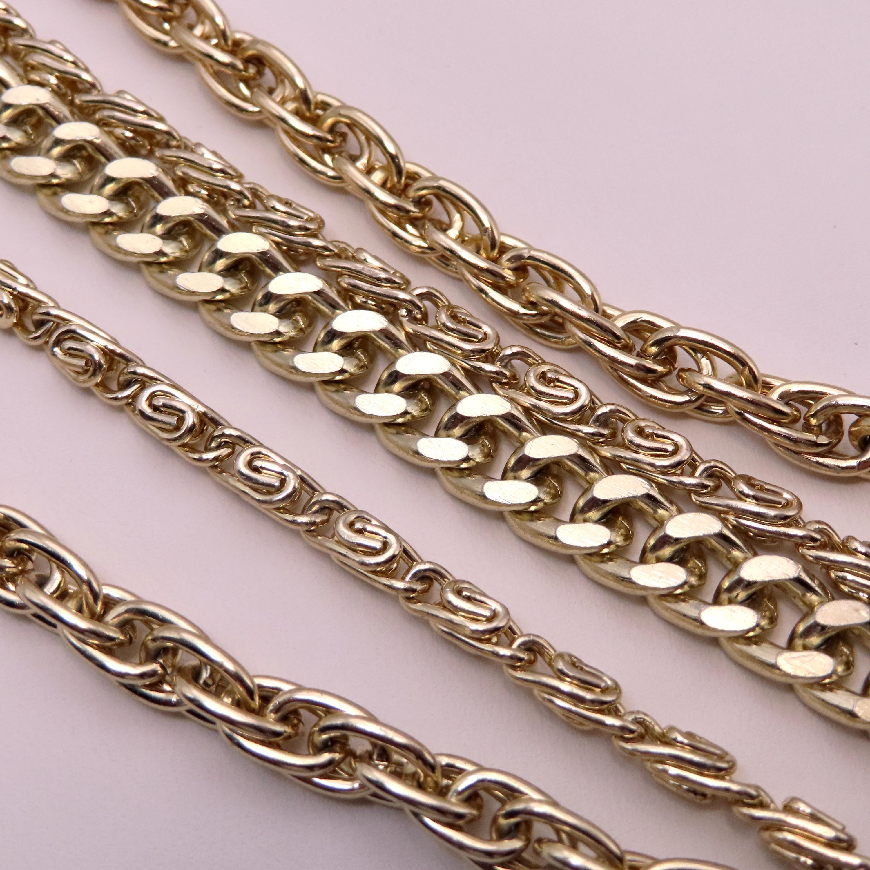 Coro Bracelet Vintage 5 Chains 40s 50s Costume Jewelry Bracelet