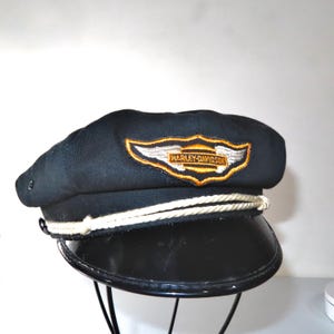 Classic Harley-davidson Motorcycles Captain Hat Vintage Size  display picture 2