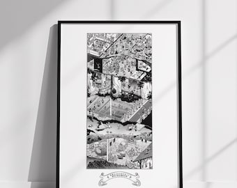 Dungeon Meshi Premium Manga Art Print Delicious in Dungeon Cozy Poster Minimalist Japanese Anime Wall Art Wall Decor Anime Gift - White