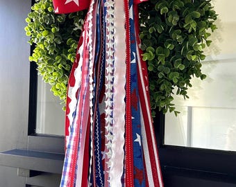 Americana Ribbon Bundle, Patriotic Ribbon, 4th of July Ribbon