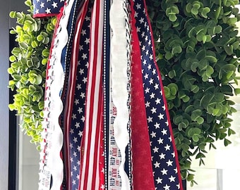 Patrotic Ribbon Bubdle with 4” Bow