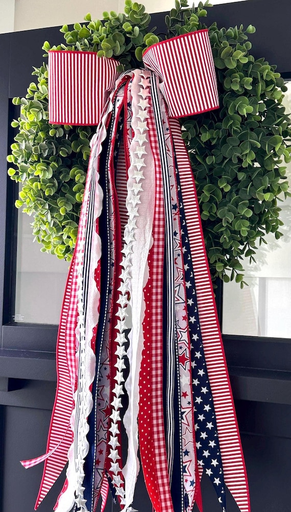 Stars & Stripes Ribbon Bundle, Patriotic Ribbon, 4th of July Ribbon