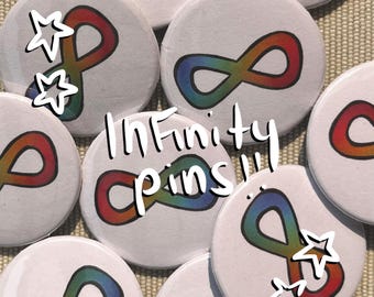 Infinity Pins (Autism, ADHD, OCD, Neurodivergent)