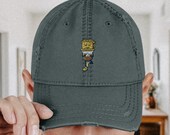 Distressed Dad Hats Embroidered Coffee Hat Cute Phin Filter Cap Yoga Summer Hat Gift For Husband Funny Black Hats for Dad Godfather Gift