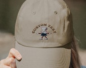 Custom Dad Hat Embroidered Khaki Funny Coffee Cap Personalized Hat Birthday Gift for Husband Coffee Addict Gift Thanksgiving Hat For Dad