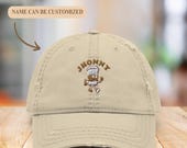Custom Embroidered Distress Hat Funny Coffee Cup Cap Grandpa Cap With Name Custom Dad Hat Embroidered Vintage Godfather Gift