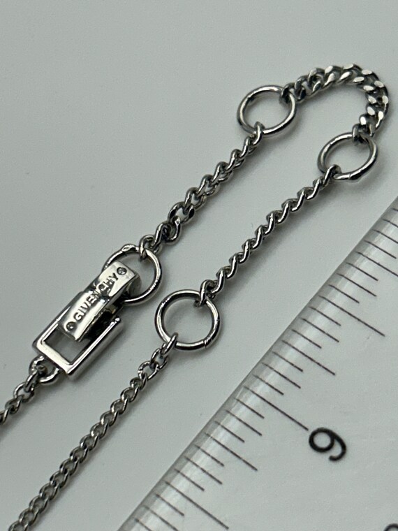 GIVENCHY Silver Tone Statement Necklace - image 4
