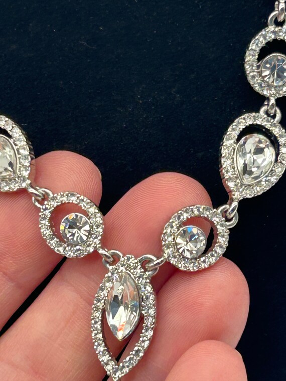 GIVENCHY Silver Tone Statement Necklace - image 2