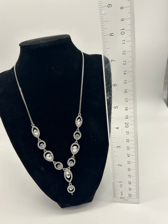 GIVENCHY Silver Tone Statement Necklace - image 7