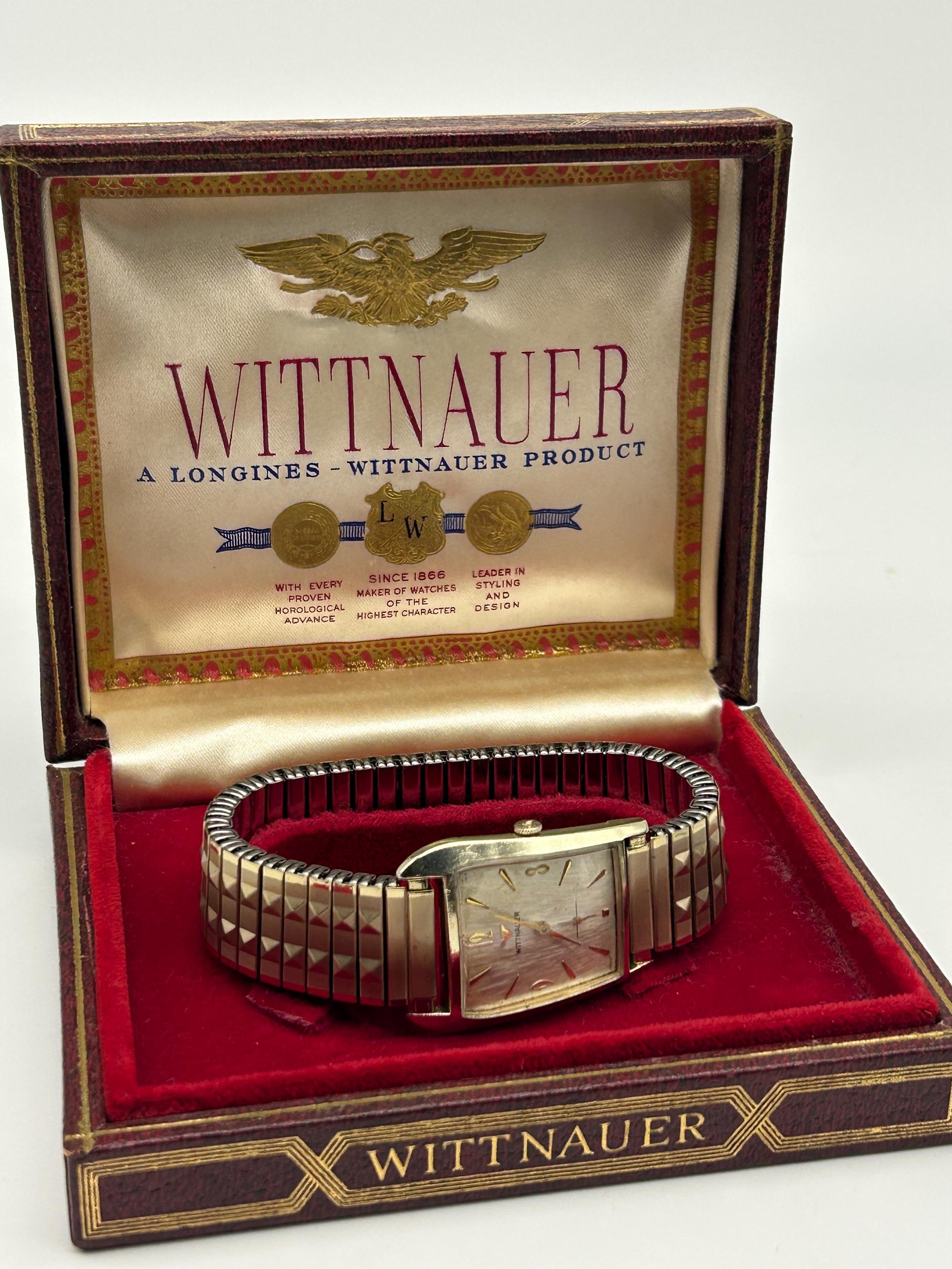 Vintage Wittnauer Duchess goldtone watch still in box Wittnauer Watch Women 20mm MOP Dial Gold Tone Crystal Bezel  main image 3