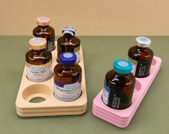 30mL Vial Holder, Med Spa Storage, Medical supplies, Clinic Organizer Therapy Vitamin Holder, Medical Clinic Storage Tray