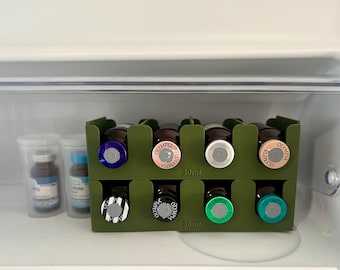30ml Vial Holder Organizer | Stackable 8 Slot Medical Clinic Storage