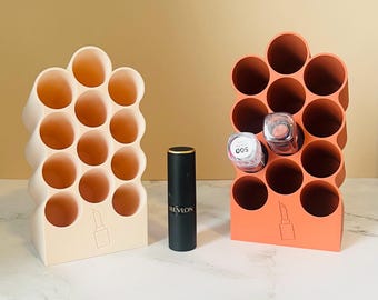 lipstick/ Lip gloss Holder, 12-slot Organizer, Make up Storage, aesthetics organizer