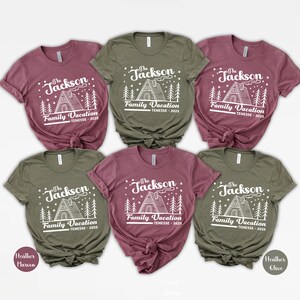 Personalized Family Vacation T-Shirt • Custom Travel Tee • Matching  Trip Shirts • Tennessee Vacation 2025 Shirt •