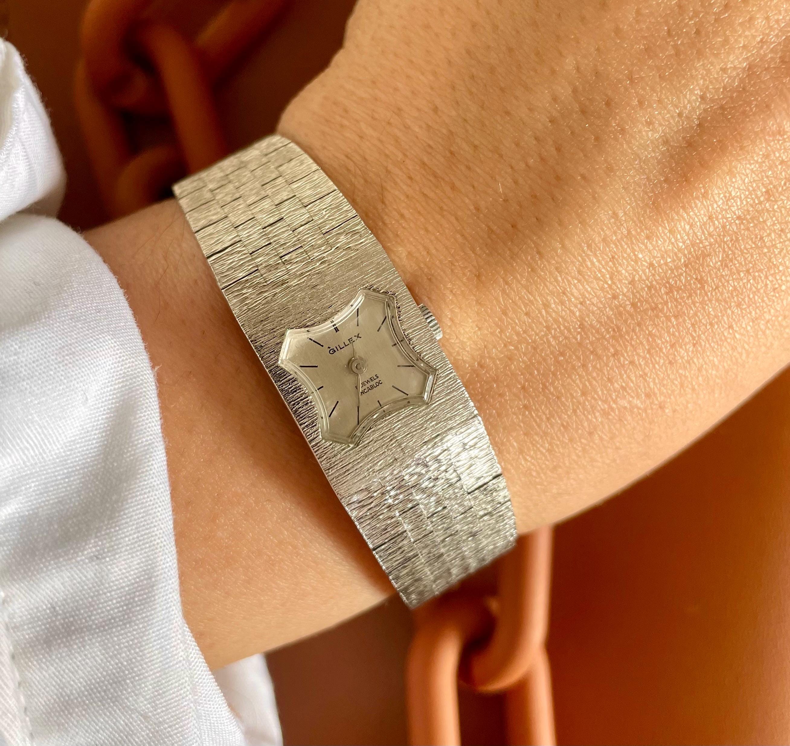 時計バンド　ステンレススチール製ブレスレット1970年代　ヴィンテージウォッチ 70年代のブレスレットウォッチ - Etsy 日本