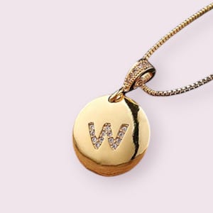 Colar de letra inicial de alta qualidade para mulheres e meninas - A-Z Charm Pendant Jewelry