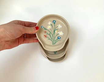 Keramik Löffelablage aus Ton // Steinzeug // Löffelablage Blume // Löffelhalter Keramik // Keramik aus Deutschland