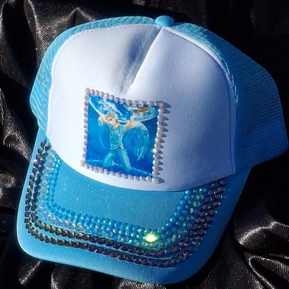 Nurse Holding World Trucker Hat – Rhinestone Embellished Cap