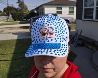 Gorro de diamantes de imitación para movimiento de danza