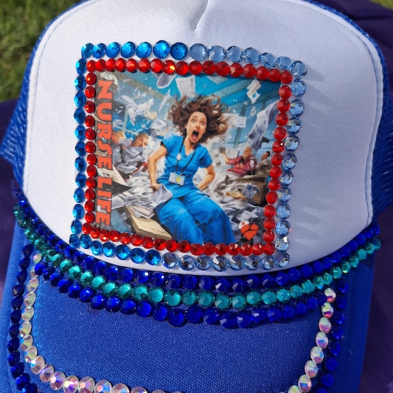 Nurse Life Bedazzled Trucker Hat