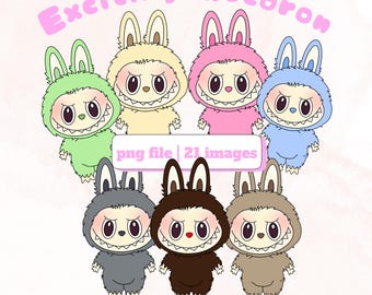 Aufregende Macaron Digital Stickers
