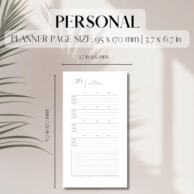 2026 Printable Planner PDF Inserts Bundle | Yearly, Monthly, Weekly ...