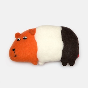 Gertrude the Guinea Pig Knitted Lambswool Soft Toy Plush - Made to order