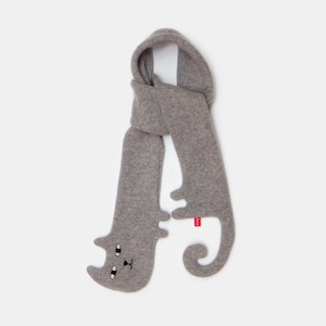 Szalik z wełny jagnięcej Happy Cat – przytulny zimowy dodatek