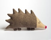 Knitted Hedgehog Lambswool Soft Toy Plush - Mabel Hedgehog - In stock