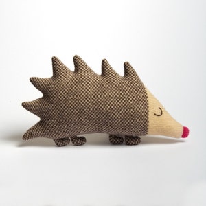 Knitted Hedgehog Lambswool Soft Toy Plush - Mabel Hedgehog - In stock