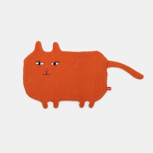 Marigold Cat Lambswool Hot Water Bottle and Cover - In stock