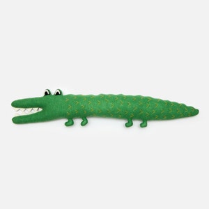 Cecil the Crocodile Lambswool Plush Toy Made to order image 1