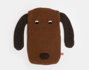 Dog Lambswool Hot Water Bottle Cover - Made to order