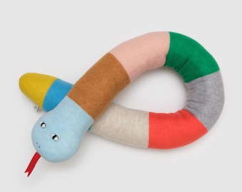 Peluche peluche Sydney le serpent géant en laine d'agneau - En stock