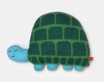 Hector la tortue Lambswool Peluche Toy - Fabriqué sur commande