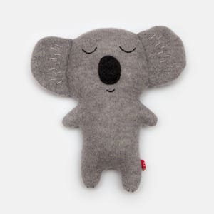 Clarence the Koala Bear Knitted Lambswool Soft Toy Plush - Made to order