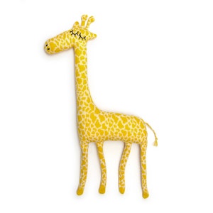 Gerald Giraffe Knitted Lambswool Soft Toy Plush - Made to order